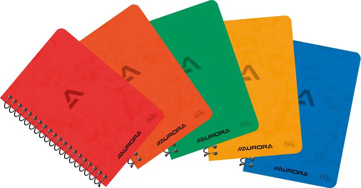 Actual product image Aurora Spiralheft (7,5x11, Checked)