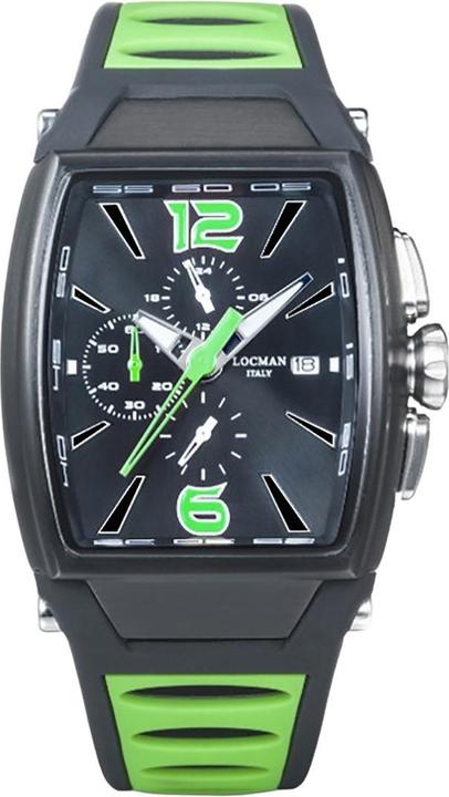 Produktbild Locman Italy Herrenuhr Tremila Chrono grün Ref. 0550 (Chronograph, 50 mm)