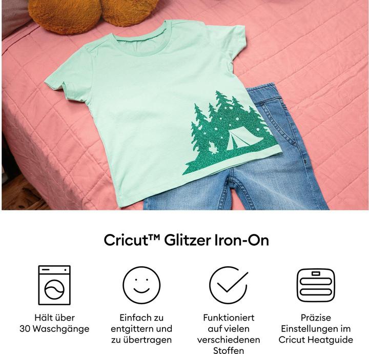 Produktbild Cricut Aufbügelfolie Glitzer Princess 30.5 x 30.5 cm