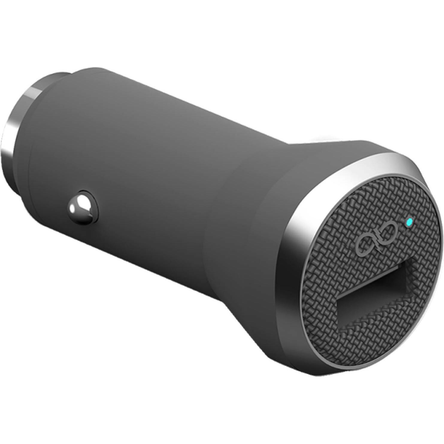 Thumbnail - Force Power 2.4A USB-Port + Micro-USB Kabel, Auto Adapter, Grau