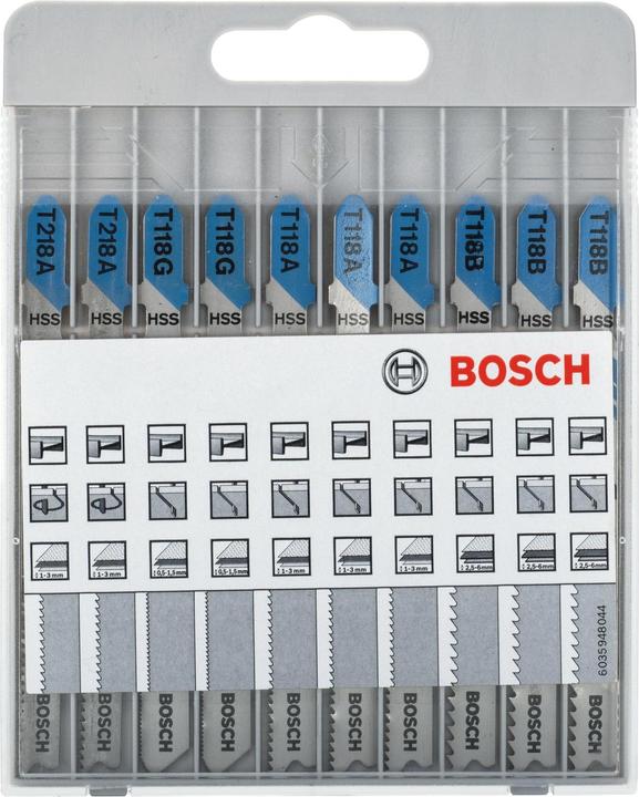 Actual product image Bosch Professional Zubehör Stichsägeblatt-Set Basic for Metal
