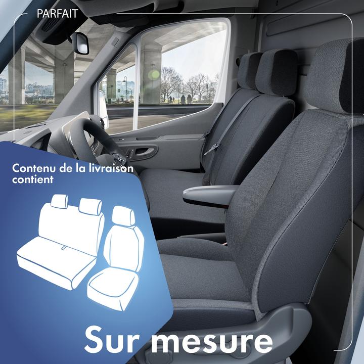 Actual product image Walser Seat covers for Opel Vivaro, Renault Trafic, Nissan Primastar, ES and DB front BJ 06/2001 - 07/2014