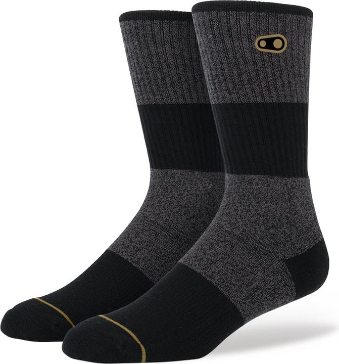 Crankbrothers Icon Casual Cotton Socken, gray/black/gold, S/M | 37-42 (EU) | 5-9 (US)