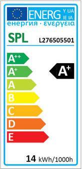 Energy Label Scharnberger+Hasenbein 36799 LED general purpose 65x128mm (E27, 14 W, 1050 lm, 1 x, G)