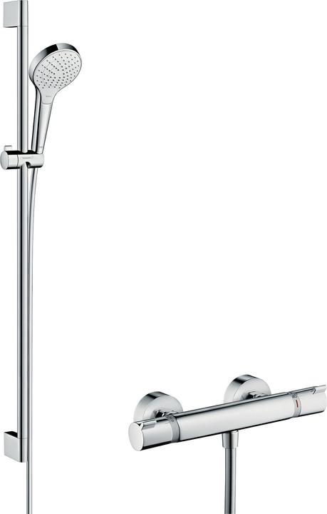 hansgrohe HG Brausekombi RAINDANCE Croma Sel S Var Shower Set 90cm we/chr