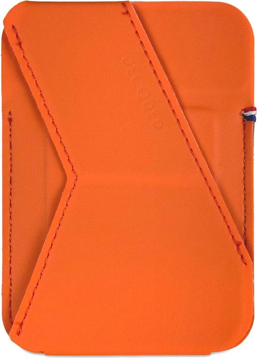Actual product image Decoded Silicone MagSafe Card Stand Sleeve Apricot Crush