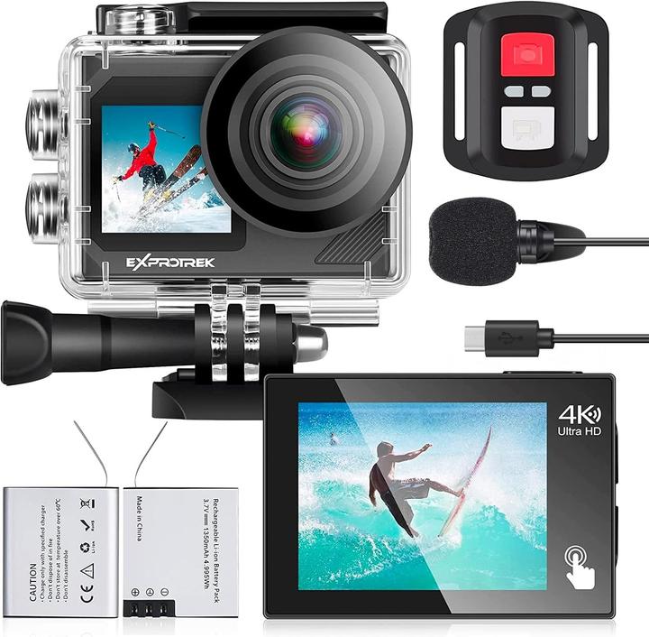 Image du produit Exprotrek Action Cam 4K Ultra HD Caméra étanche WiFi Télécommande grand angle (WiFi)