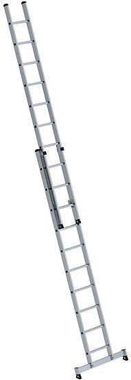 Produktbild Munk Sprossen-Schiebeleiter 2-teilig mit nivello-Traverse 2x8 Sprossen (Anlegeleiter, 30 cm)