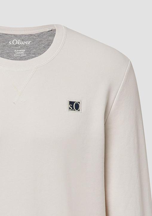 Produktbild s.Oliver Sweatshirt Sweatshirt aus Baumwollmix mit Crew Neck (M)