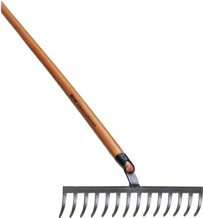 Actual product image SHW Rex bed rake, 14 tines w. ash handle