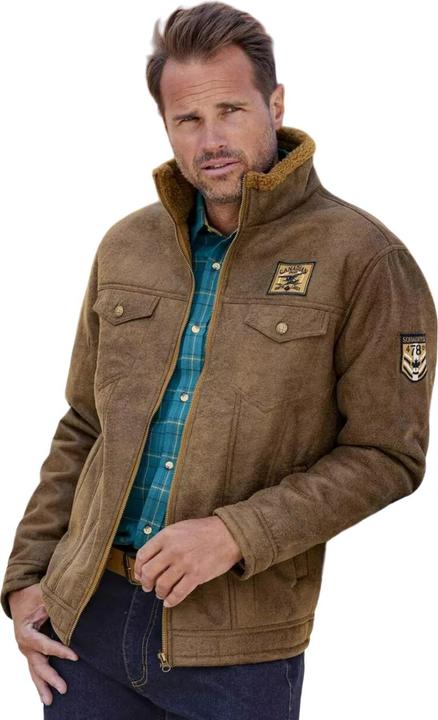 Produktbild Atlas For Men Pilotenjacke in Wildlederoptik mit Teddyfutter (3XL)