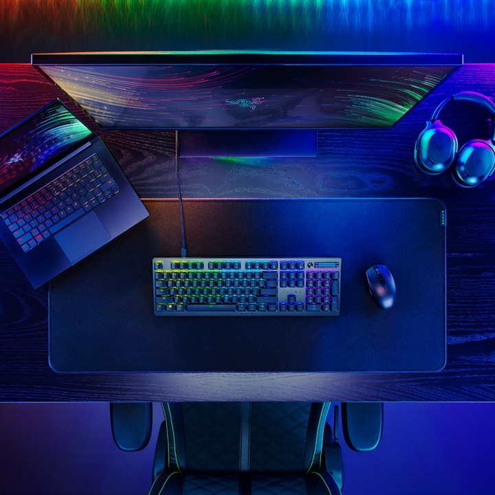 Produktbild Razer DeathStalker V2 Tastatur USB QWERTY Deutsch Schwarz (DE, Kabelgebunden)