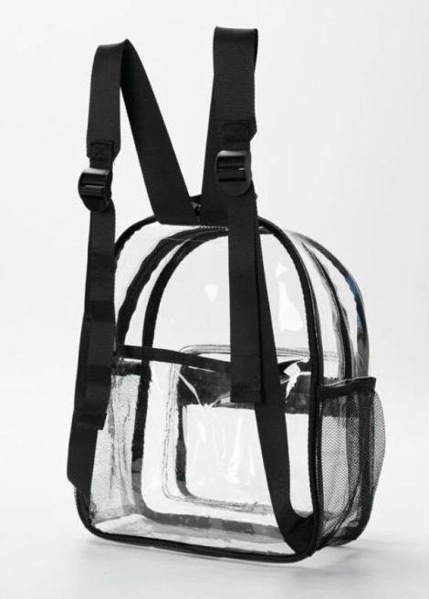 Actual product image MU Style Alexia Series Trasparent Backpack