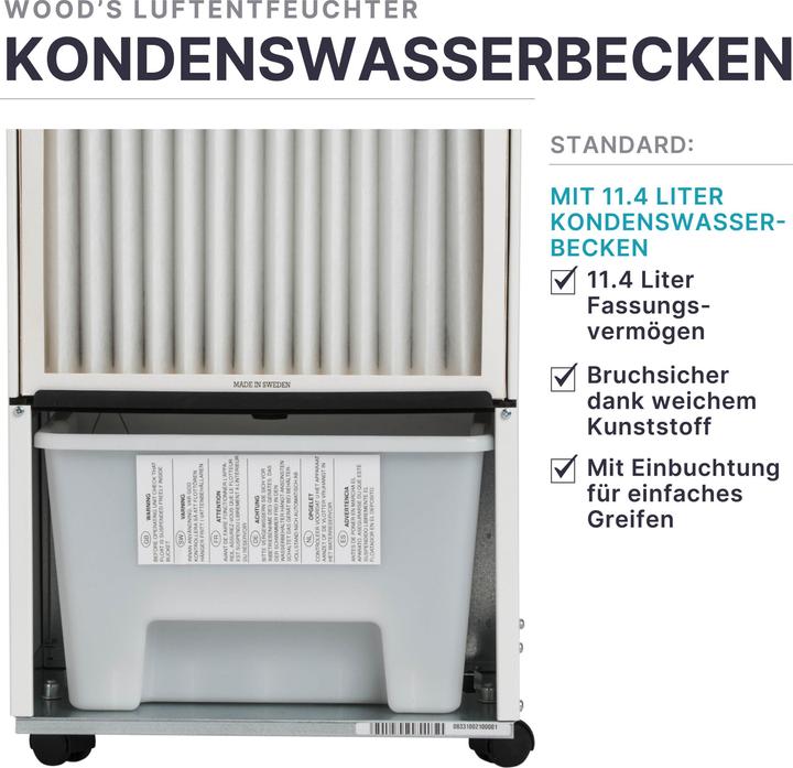 Actual product image Wood's SW-38FM (140 m², 19 l/24h)