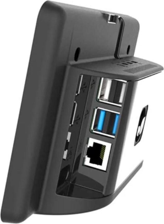 Produktbild Multicomp Gehäuse für offizielles 7 Raspberry Pi Touchscreen Display und Raspberry Pi 4, schwarz