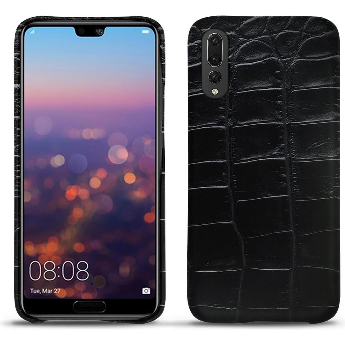 Noreve Lederschutzhülle (Huawei P20 Pro), Smartphone Hülle, Schwarz
