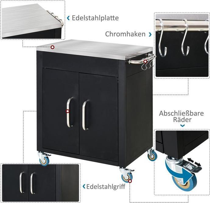 Produktbild Jamb Servierwagen Edelstahl
