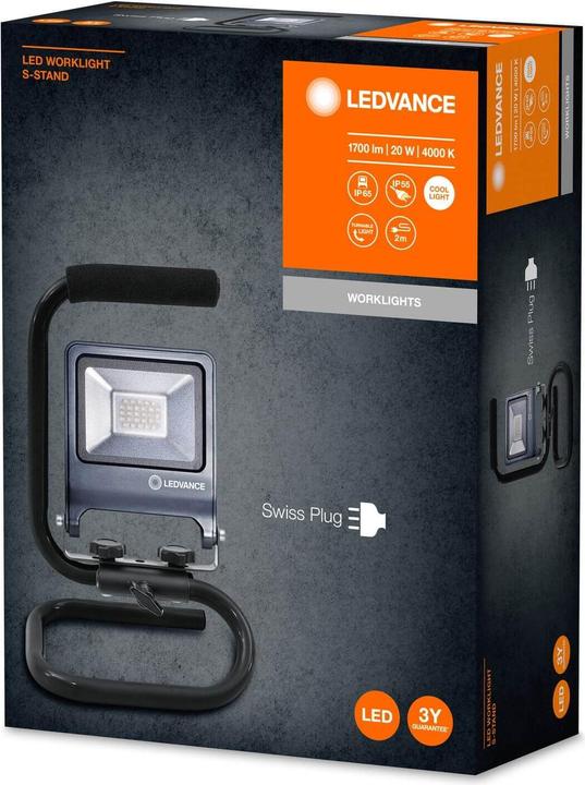 Actual product image Ledvance LED WORKLIGHT 20W 840 S-Stand black (1700 lm)