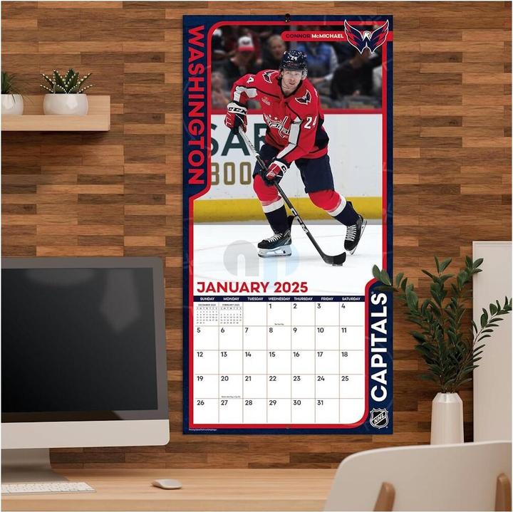 Actual product image NHL - Washington Capitals - 30.5 x 30.5 cm Team Wall Calendar 2025 (30.5 x 30.5 cm)