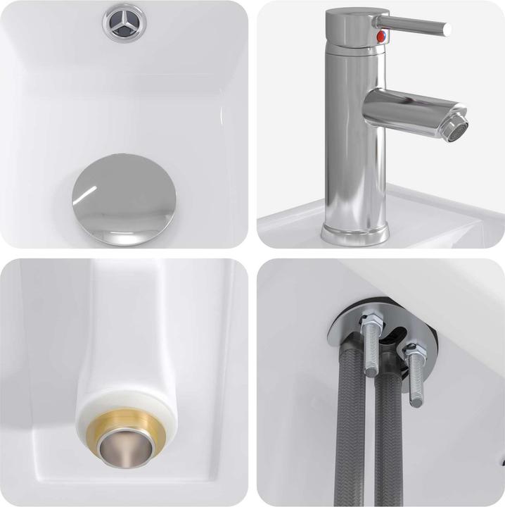 Produktbild vidaXL Badezimmerwaschbecken (225 mm, 405 mm)