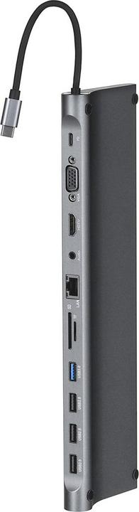 Actual product image Gembird Multiport-Adapter (USB-C, 11 Ports)