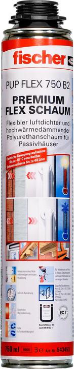 Actual product image Fischer Premium Flex gun foam PUP FLEX 750 (750 ml)
