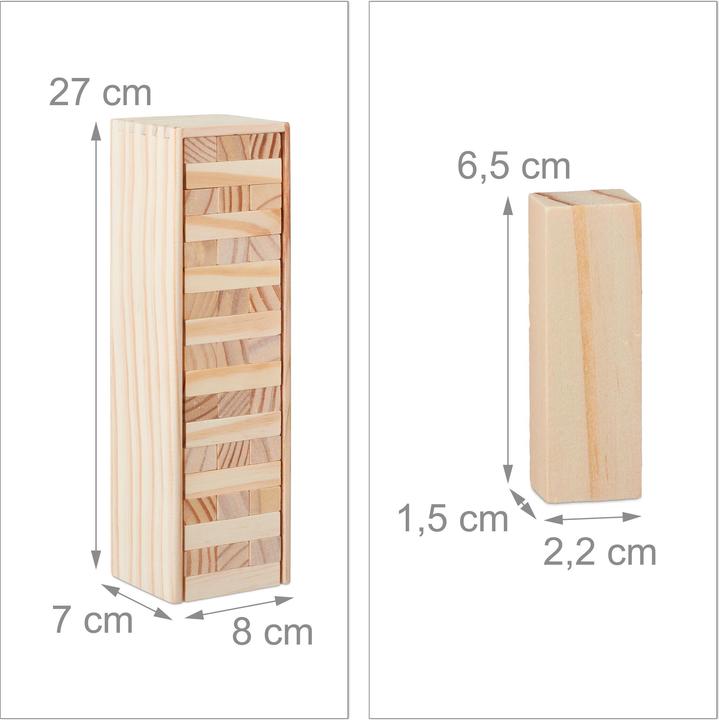 Actual product image Relaxdays Tumble Tower Game