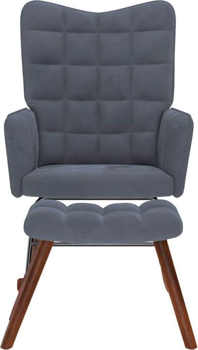 Immagine prodotto vidaXL Schaukelstuhl mit Hocker