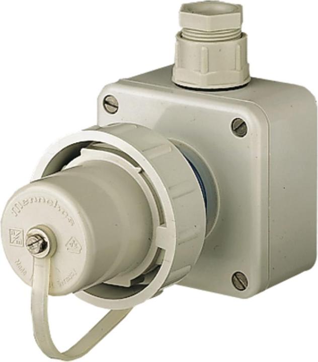 Produktbild Mennekes Geräte-St. SCHUKO,16A2p+E, 230V IP68,BL AM10864 (CEE 7/4)
