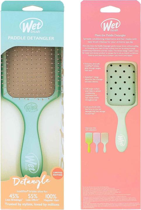 Produktbild Wet Brush Paddle Detangler Feel Good Ombre - Seafoam - Hairbrush