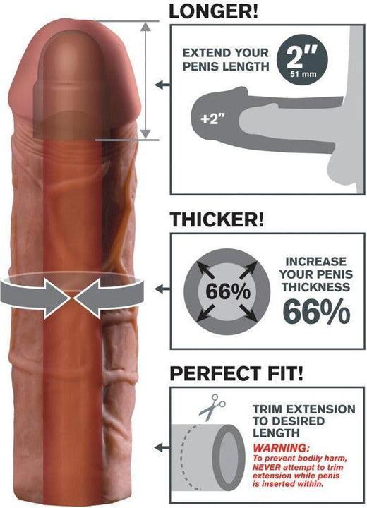Image du produit Pipedream FXT Mega 2" Extension Brown
