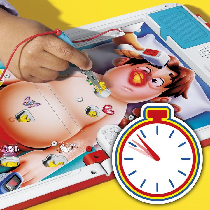 Actual product image Hasbro Gaming Doktor Bibber elektronisches Brettspiel in einer Tragebox