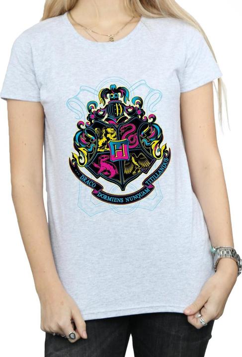 Actual product image Womens/Ladies Hogwarts Crest Cotton T-Shirt (XL)
