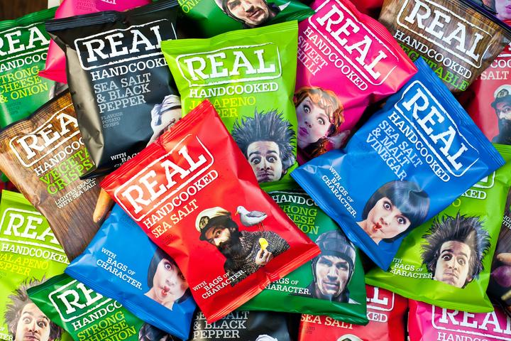 Actual product image Real Crisps Strong cheese and onion (35 g)