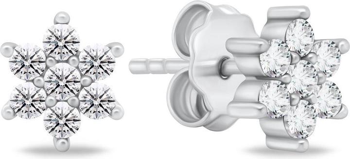 Produktbild Brilio Silver - Charming silver earrings with clear zircons EA846W