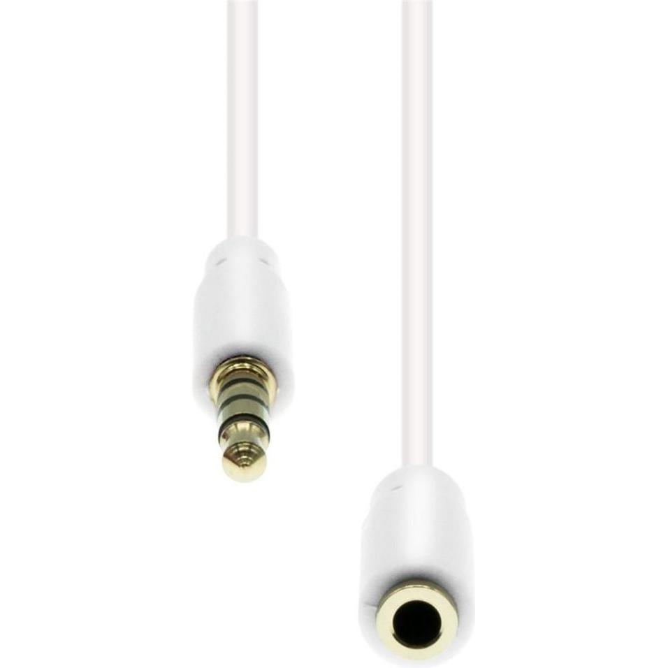ProXtend Mini-Jack 4-Pin Slim Extension Cable White 2M (2 m), Audio Kabel