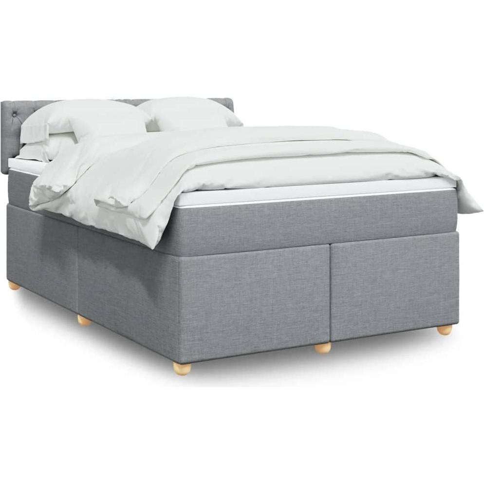 VidaXL, Bett, Bo x springbett mit Matratze 180 x 200 cm Stoff (180 x 200 cm)