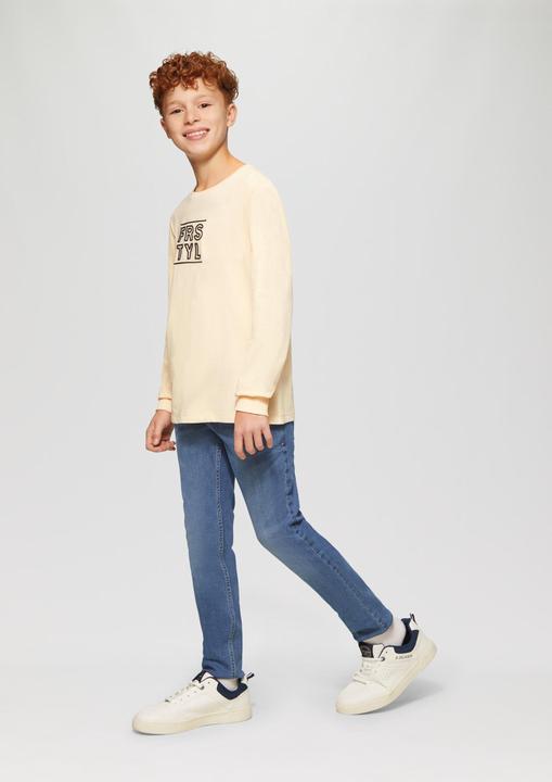 Produktbild S.Oliver T-Shirt Langarmshirt mit gummiertem Frontprint (158, 164)