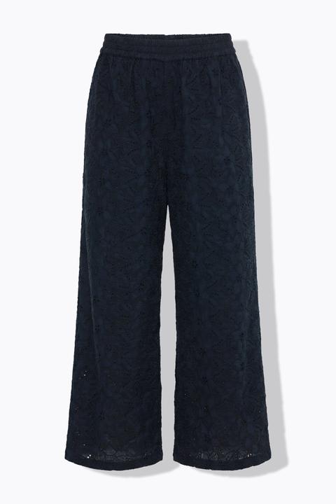 Produktbild Studio Untold Hose, Wide Legs, Baumwoll-Spitze, Elastikbund (58)