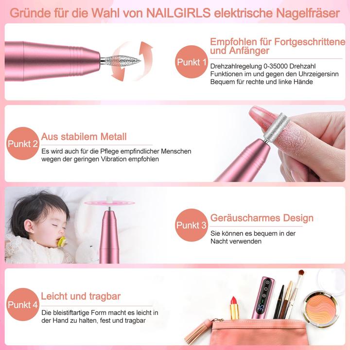 Produktbild Nailgirls Nagelfräser-Set