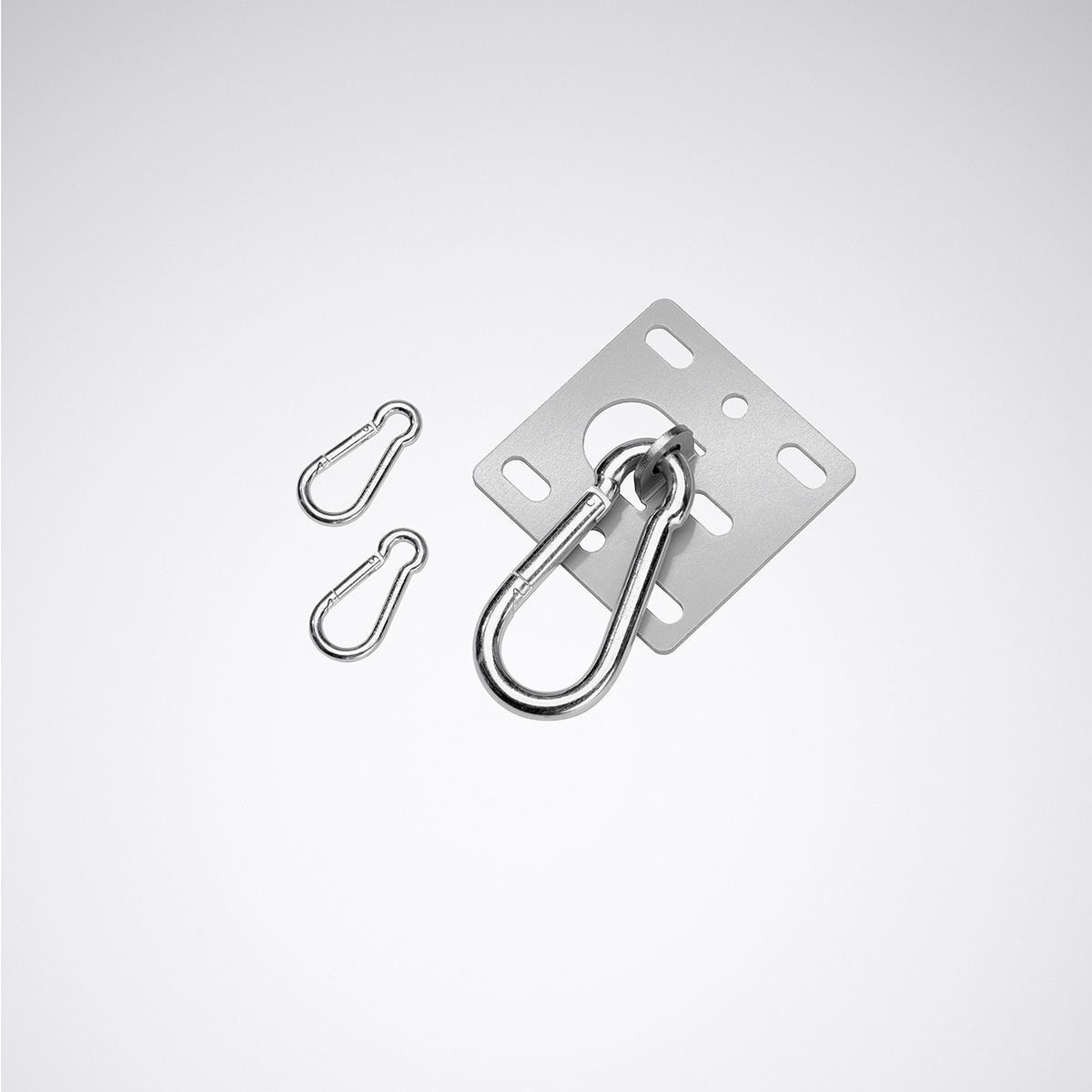 Trilux Deckenbefestigungsplatte mit Karabiner Ondo LED E 01K, Monitor Zubehör