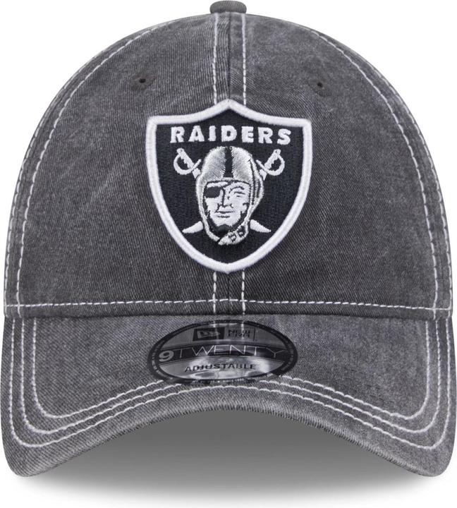 Actual product image New Era 9Twenty Cap - Washed Las Vegas Raiders Schwarz