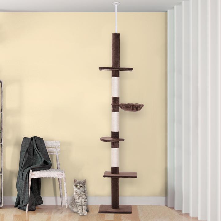 Actual product image PawHut Cat tree height adjustable (260 cm, Brown)