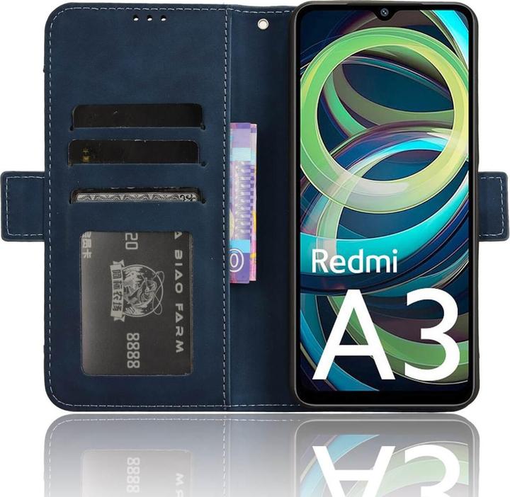 Image du produit Cover-Discount Xiaomi Redmi A3 - Etui avec de nombreuses poches pour cartes (Xiaomi Redmi A3)