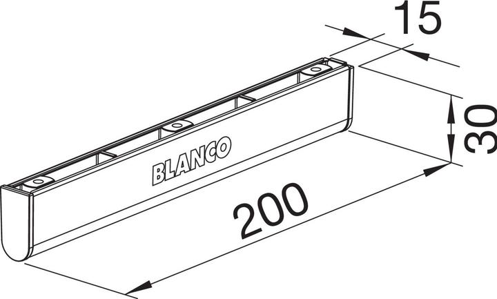 Actual product image Blanco Foot pedestal Movex 519357