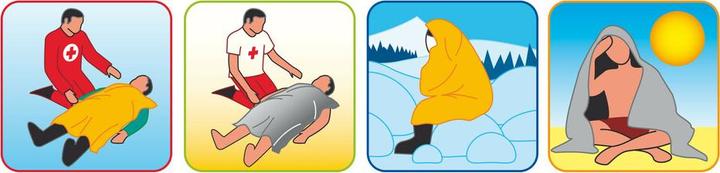 Produktbild Lampa Isothermische Rettungsdecke gold/silber - 160x210 cm