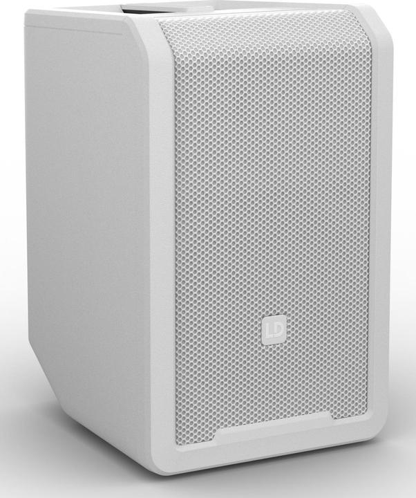 Immagine prodotto LD Systems ANNY® 8 W - Altoparlante PA Bluetooth® portatile con batteria ricaricabile e mixer, bianco puro (1x 80 W)