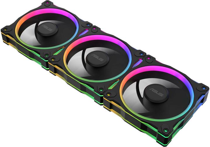 Actual product image ASUS PRIME MR120 FAN ARGB REVERSE BLACK 3IN1 (120 mm, 3 x)