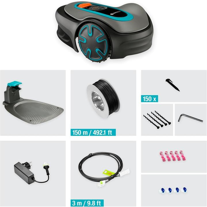Actual product image Gardena Mähroboter SILENO (350 m², Boundary wire)