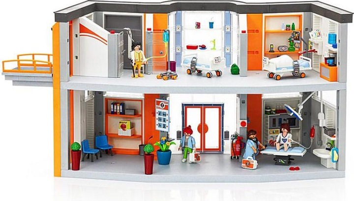 Produktbild Playmobil Grosses Krankenhaus mit Einrichtung (70190, Playmobil City Life)